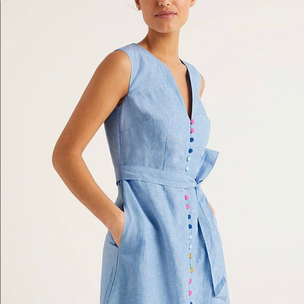 Boden chambray linen dress